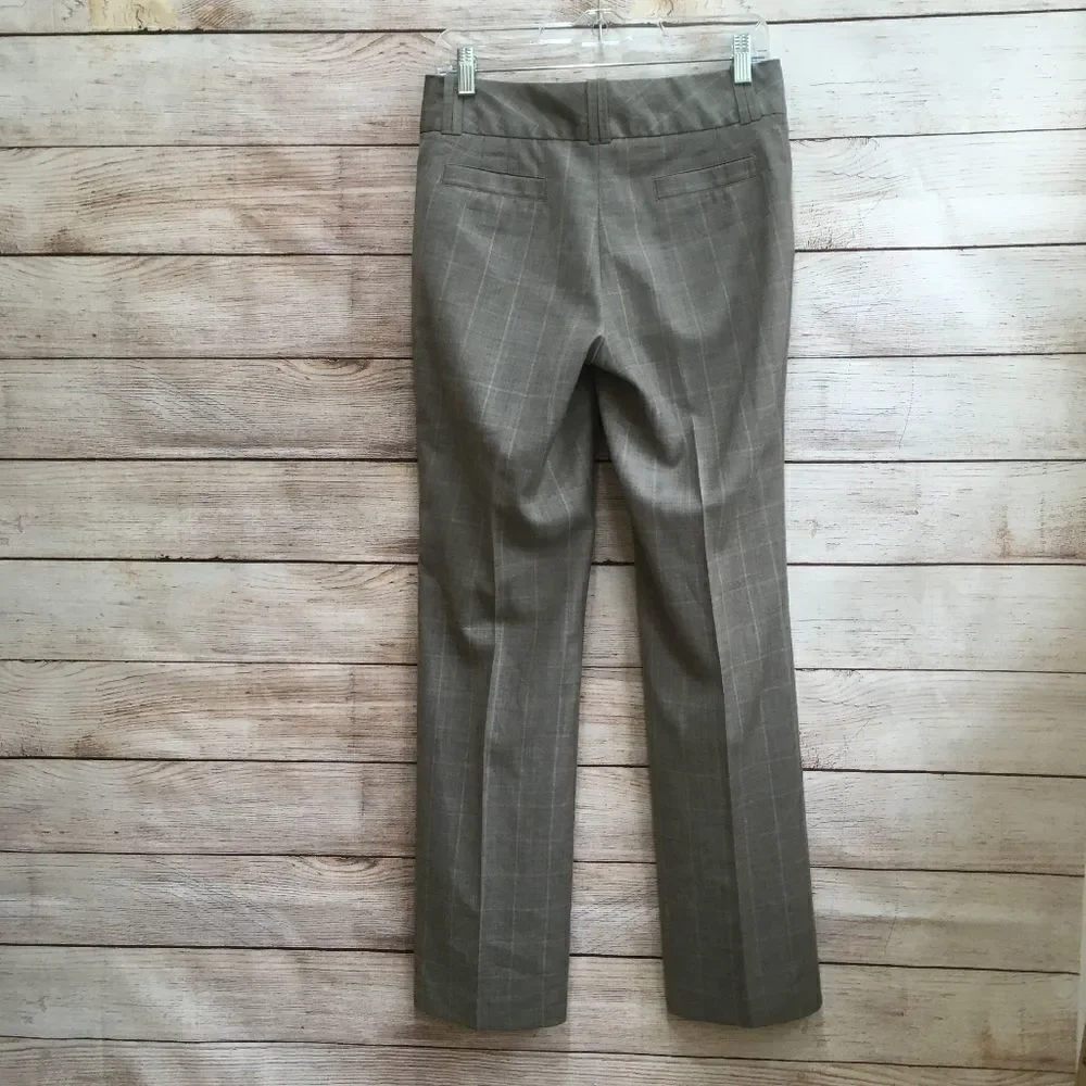 BANANA REPUBLIC JACKSON FIT WIDE LEG PANTS IN WINDOWPANE‎ PLAID WOOL - Picture 5 of 7